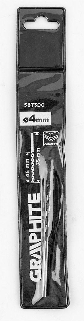 Wiertło do betonu 4 x 75 mm, szlifowane Wiertło do betonu 4 x 75 mm, szlifowane