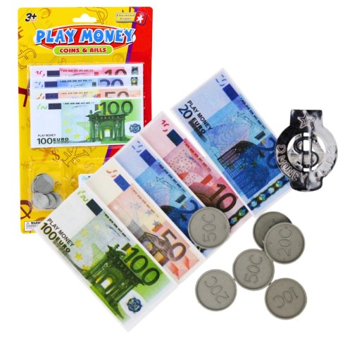 Zestaw Pieniądze Zabawkowe Euro Banknoty Monety Eurozawieszka Zestaw Pieniądze Zabawkowe Euro Banknoty Monety Eurozawieszka