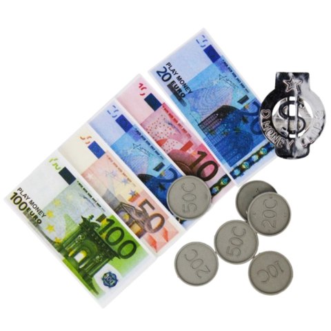 Zestaw Pieniądze Zabawkowe Euro Banknoty Monety Eurozawieszka Zestaw Pieniądze Zabawkowe Euro Banknoty Monety Eurozawieszka