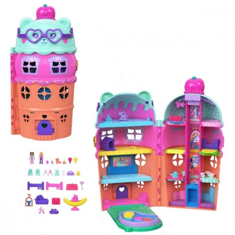 Zestaw figurek polly pocket lodowy domek z basenem Zestaw figurek polly pocket lodowy domek z basenem