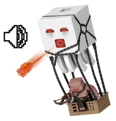 Zestaw z figurką minecraft atakujący ghast z pociskiem Zestaw z figurką minecraft atakujący ghast z pociskiem