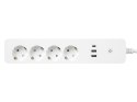 98-420# Inteligentna listwa zasilająca 1,5m 2xusb+usb-c wifi tuya