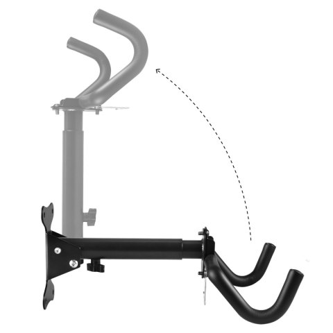 Rowerowy uchwyt ścienny Maclean, poziomy, stal, max. obciążenie 30kg, MC-484 Rowerowy uchwyt ścienny Maclean, poziomy, stal, max. obciążenie 30kg, MC-484