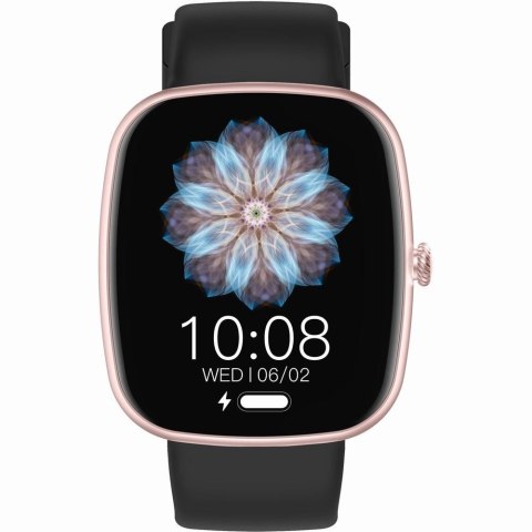 Smartwatch Damski GRAVITY GT18-1 Różowy Pasek Silikonowy + Czarny Pasek Smartwatch Damski GRAVITY GT18-1 Różowy Pasek Silikonowy + Czarny Pasek