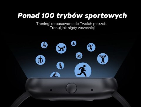 Smartwatch Damski GRAVITY GT18-1 Różowy Pasek Silikonowy + Czarny Pasek Smartwatch Damski GRAVITY GT18-1 Różowy Pasek Silikonowy + Czarny Pasek