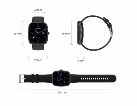 Smartwatch Damski GRAVITY GT18-1 Różowy Pasek Silikonowy + Czarny Pasek Smartwatch Damski GRAVITY GT18-1 Różowy Pasek Silikonowy + Czarny Pasek