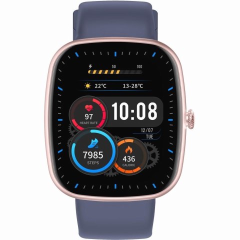 Smartwatch Damski GRAVITY GT18-3 Różowy Pasek Silikonowy + Granatowy Pasek Smartwatch Damski GRAVITY GT18-3 Różowy Pasek Silikonowy + Granatowy Pasek