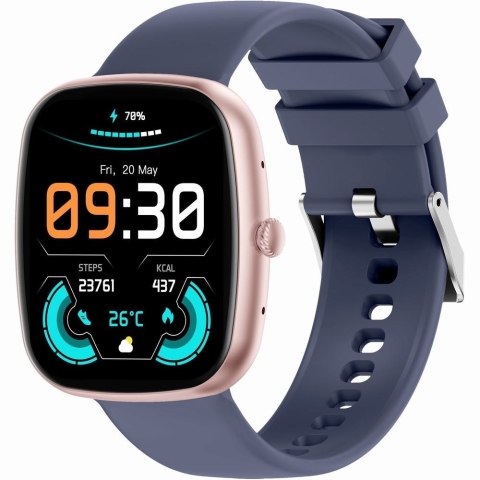Smartwatch Damski GRAVITY GT18-3 Różowy Pasek Silikonowy + Granatowy Pasek Smartwatch Damski GRAVITY GT18-3 Różowy Pasek Silikonowy + Granatowy Pasek