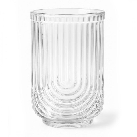 Szklanka ryflowana wysoka 420 ml grube szkło 1szt SZK64