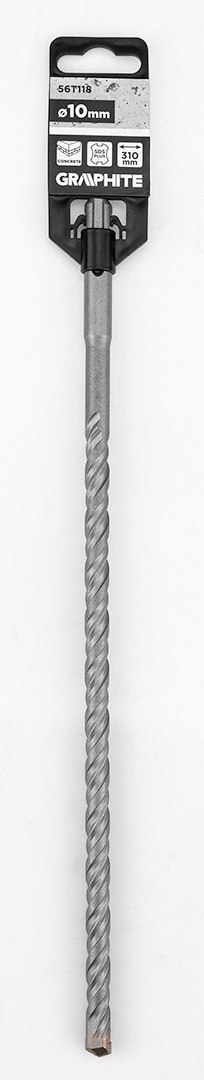 Wiertło do betonu SDS Plus z podwójną spiralą 10 x 310 mm Wiertło do betonu SDS Plus z podwójną spiralą 10 x 310 mm