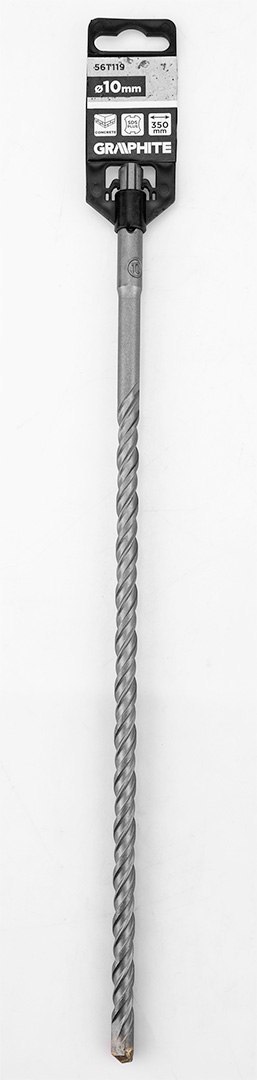 Wiertło do betonu SDS Plus z podwójną spiralą 10 x 350 mm Wiertło do betonu SDS Plus z podwójną spiralą 10 x 350 mm