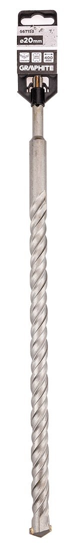 Wiertło do betonu SDS Plus z podwójną spiralą 20 x 400 mm Wiertło do betonu SDS Plus z podwójną spiralą 20 x 400 mm