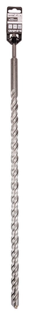 Wiertło do betonu SDS Plus z podwójną spiralą 22 x 600 mm Wiertło do betonu SDS Plus z podwójną spiralą 22 x 600 mm