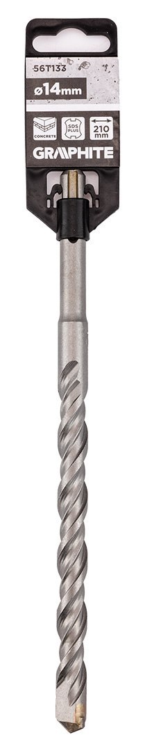 Wiertło do betonu SDS Plus z podwójną spiralą 14 x 210 mm Wiertło do betonu SDS Plus z podwójną spiralą 14 x 210 mm