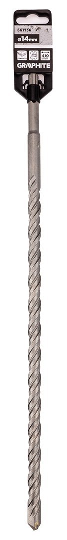 Wiertło do betonu SDS Plus z podwójną spiralą 14 x 410 mm Wiertło do betonu SDS Plus z podwójną spiralą 14 x 410 mm