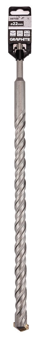 Wiertło do betonu SDS Plus z podwójną spiralą 22 x 400 mm Wiertło do betonu SDS Plus z podwójną spiralą 22 x 400 mm