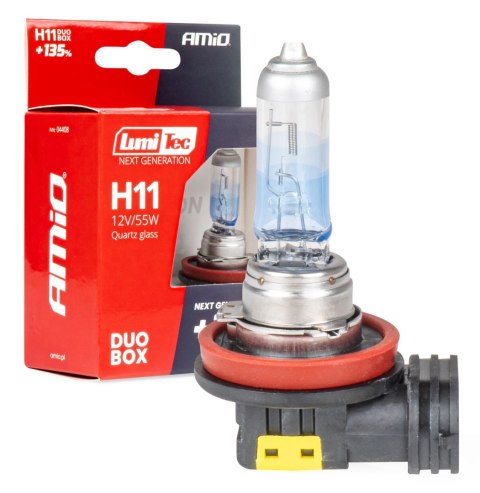 Żarówki halogenowe h11 12v 55w lumitec next generation +135% duo amio-04408 Żarówki halogenowe h11 12v 55w lumitec next generation +135% duo amio-04408