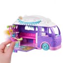Zestaw figurek polly pocket glampingowy van kamper + laleczka