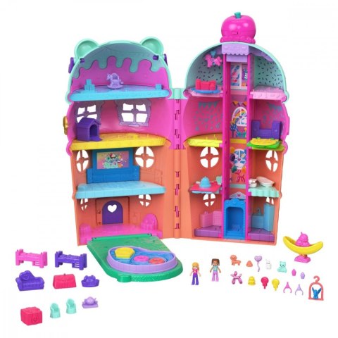 Zestaw figurek polly pocket lodowy domek z basenem Zestaw figurek polly pocket lodowy domek z basenem
