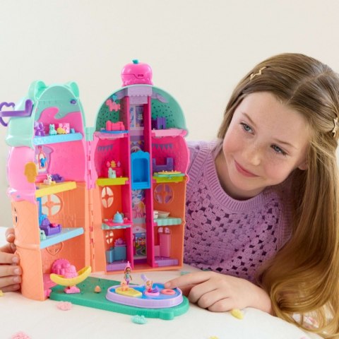 Zestaw figurek polly pocket lodowy domek z basenem Zestaw figurek polly pocket lodowy domek z basenem