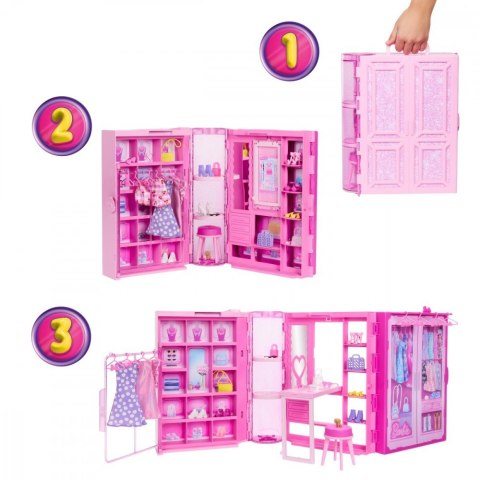 Lalka barbie zestaw szafa marzeń 3.0 Lalka barbie zestaw szafa marzeń 3.0