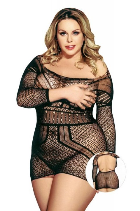 MESH DRESS H3192 BLACK XL MESH DRESS H3192 BLACK XL