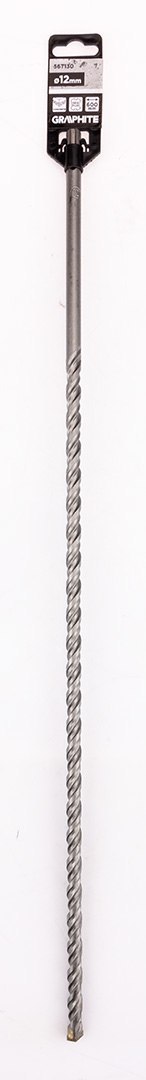 Wiertło do betonu SDS Plus z podwójną spiralą 12 x 600 mm Wiertło do betonu SDS Plus z podwójną spiralą 12 x 600 mm
