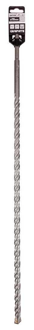 Wiertło do betonu SDS Plus z podwójną spiralą 16 x 600 mm Wiertło do betonu SDS Plus z podwójną spiralą 16 x 600 mm