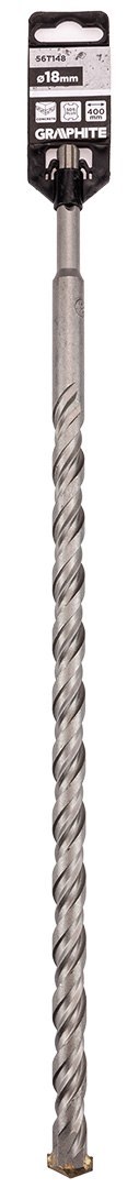 Wiertło do betonu SDS Plus z podwójną spiralą 18 x 400 mm Wiertło do betonu SDS Plus z podwójną spiralą 18 x 400 mm