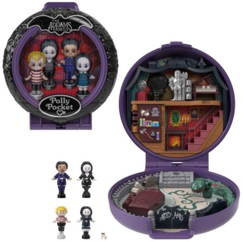 Zestaw kolekcjonerski polly pocket rodzina adamsów Zestaw kolekcjonerski polly pocket rodzina adamsów