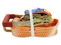 67-099# Pas transportowy 48mm x 10m pomarańczowy z napinaczem