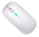 AK211B Mysz bezprzewodowa rgb biała