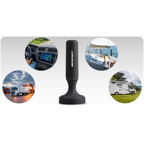 Antena wewnętrzna 360 stopni TV ultra HD 4K Berdsen BD-956 czarna Antena wewnętrzna 360 stopni TV ultra HD 4K Berdsen BD-956 czarna