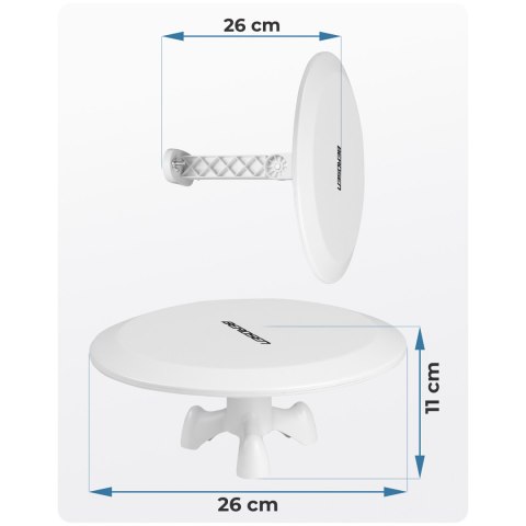 Antena wewnętrzna zewnętrzna TV ultra HD 4K Berdsen BD-955 biała Antena wewnętrzna zewnętrzna TV ultra HD 4K Berdsen BD-955 biała