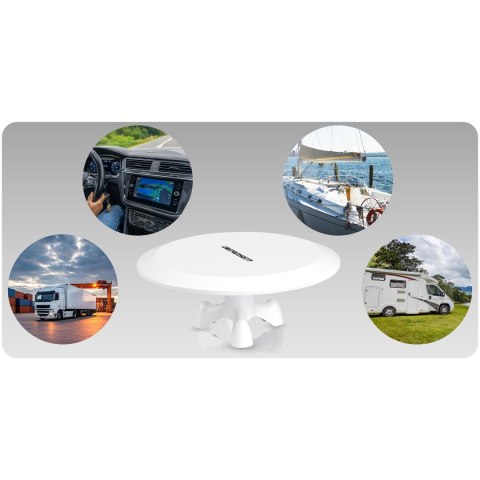 Antena wewnętrzna zewnętrzna TV ultra HD 4K Berdsen BD-955 biała Antena wewnętrzna zewnętrzna TV ultra HD 4K Berdsen BD-955 biała