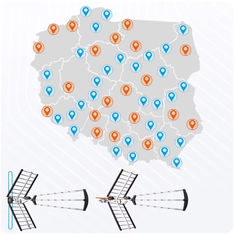 Antena zewnętrzna kierunkowa TV ultra HD 4K Berdsen BD-953 Antena zewnętrzna kierunkowa TV ultra HD 4K Berdsen BD-953
