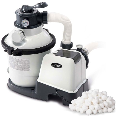 Pompa filtrująca piaskowa + kulki filtracyjne 5700 l/h INTEX 26644 Pompa filtrująca piaskowa + kulki filtracyjne 5700 l/h INTEX 26644