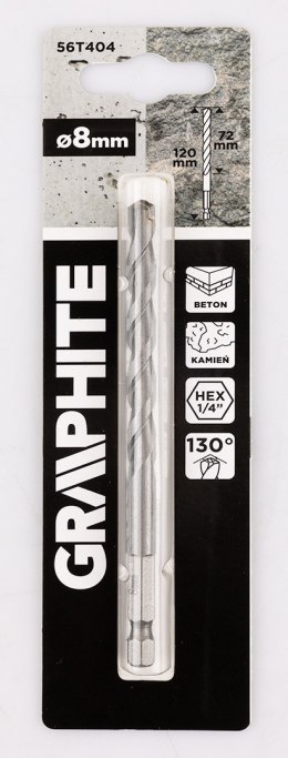 Wiertło do betonu Hex 8.0 mm