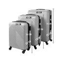 Zestaw walizek 3w1- szare Trizand 26662