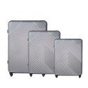 Zestaw walizek 3w1- szare Trizand 26662