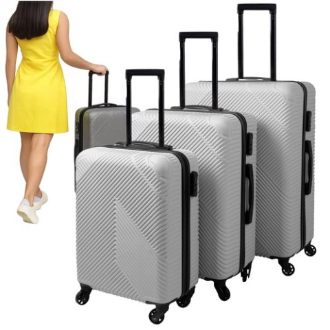 Zestaw walizek 3w1- szare Trizand 26662 Zestaw walizek 3w1- szare Trizand 26662