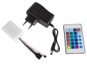 70-768# Zestaw taśm led rgb 2835 5m/300 sterownik+zasilacz taśma wodoodporna