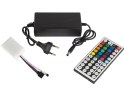 70-784# Zestaw taśm led rgb 5050 5m/300 sterownik+zasilacz taśma wodoodporna