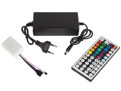 70-784# Zestaw taśm led rgb 5050 5m/300 sterownik+zasilacz taśma wodoodporna 70-784# Zestaw taśm led rgb 5050 5m/300 sterownik+zasilacz taśma wodoodporna
