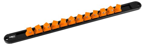 Uchwyty na nasadki 1/4", 3/8", 1/2" - zestaw 6 szt. Uchwyty na nasadki 1/4", 3/8", 1/2" - zestaw 6 szt.
