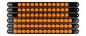 Uchwyty na nasadki 1/4", 3/8", 1/2" - zestaw 6 szt.
