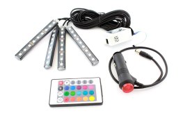 ZD65A Oświetlenie wnętrza auta rgb4x9led