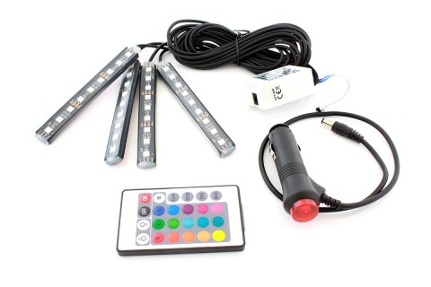 ZD65A Oświetlenie wnętrza auta rgb4x9led ZD65A Oświetlenie wnętrza auta rgb4x9led