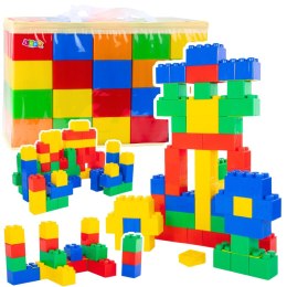 Zestaw Duże Klocki Konstrukcyjne W Torbie Kolorowe 28,5x9x9 cm 20el.