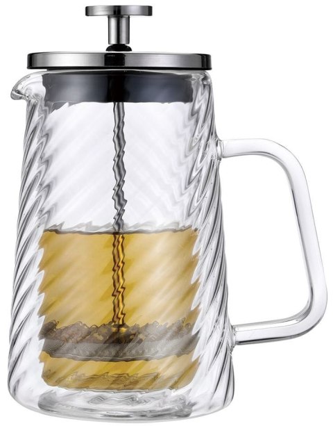 ZAPARZACZ DO KAWY HERBATY SZKLANY 1000ML FRENCH PRESS KLAUSBERG KB-7764 SREBRNY ZAPARZACZ DO KAWY HERBATY SZKLANY 1000ML FRENCH PRESS KLAUSBERG KB-7764 SREBRNY